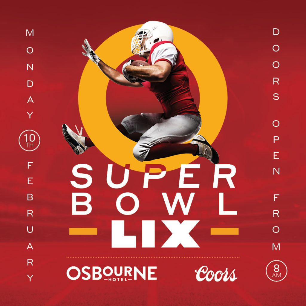 Osbourne Hotel: Super Bowl 2025, Fortitude Valley, Brisbane.