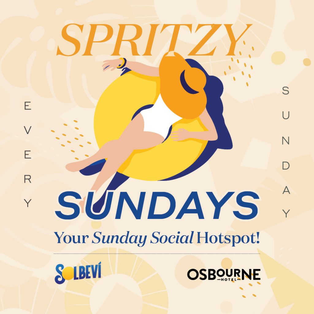 Osbourne Hotel: Spritzy Sundays, Fortitude Valley, Brisbane. Afro house beats, live music, spritzes all day.