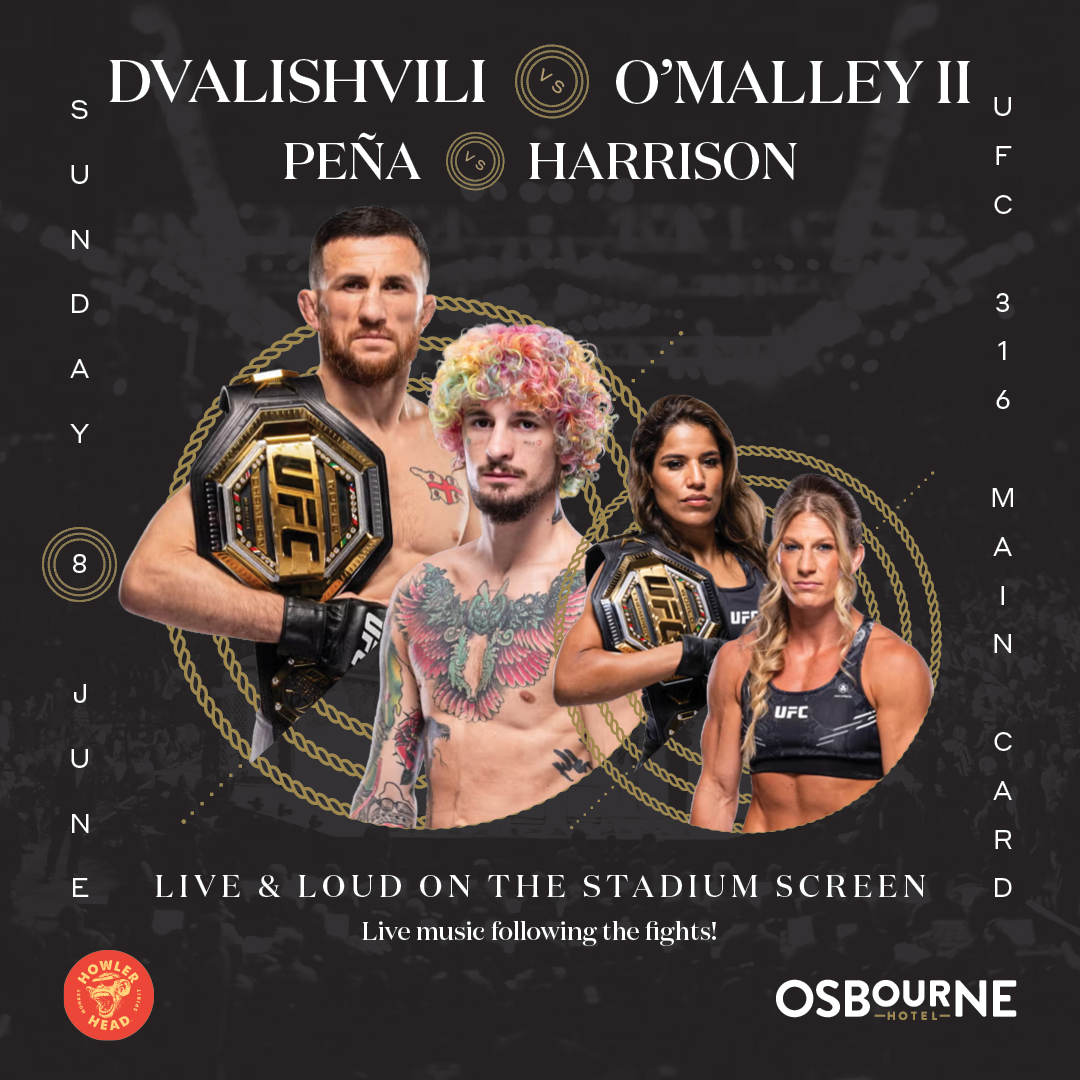 Osbourne Hotel: UFC 316 Live, Fortitude Valley, Brisbane.