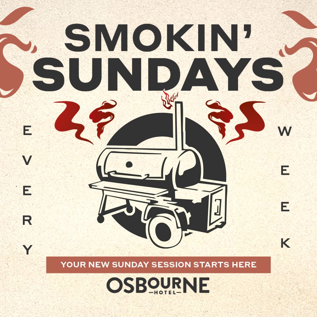 Osbourne Hotel: Smokin' Sundays, Fortitude Valley, Brisbane. American BBQ, Smoker, Brisket, Pulled Pork, Beers on Tap.