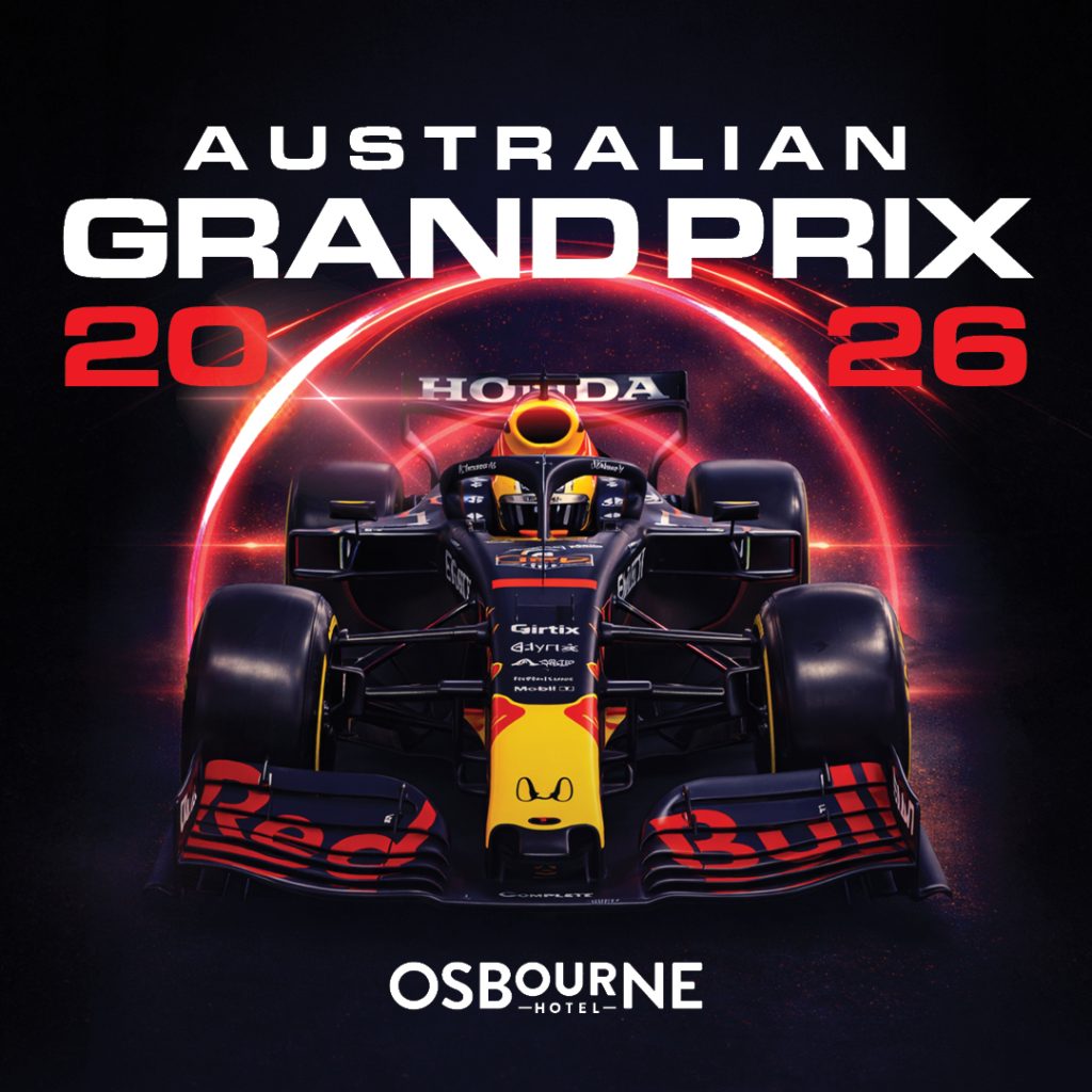 Osbourne Hotel: Australian F1 Grand Prix. F1 Simulators, Racing Sims, Races Live, Fortitude Valley.