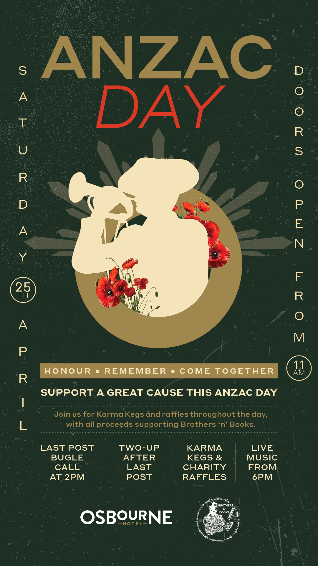 Osbourne Hotel: Anzac Day, Fortitude Valley, Brisbane.